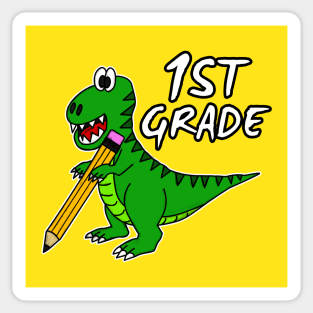 1st Grade Dinosaur T-Rex Back To School 2022 Sticker